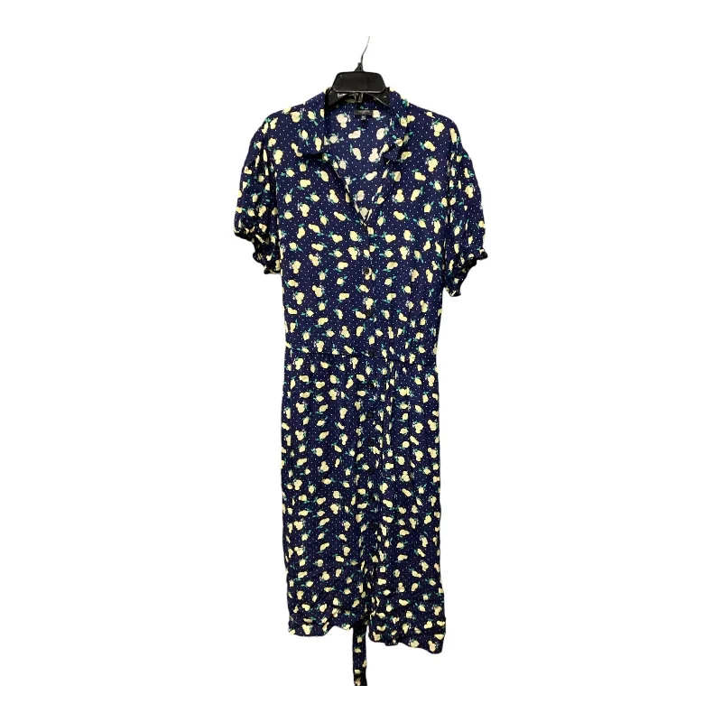 Dress Casual Maxi By Talbots In Navy, Size: 16