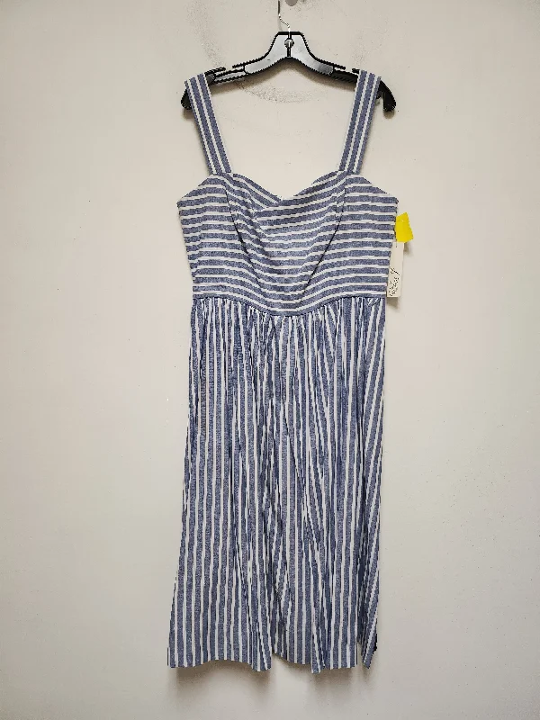 Dress Casual Midi By Eliza J In Striped Pattern, Size: Xl