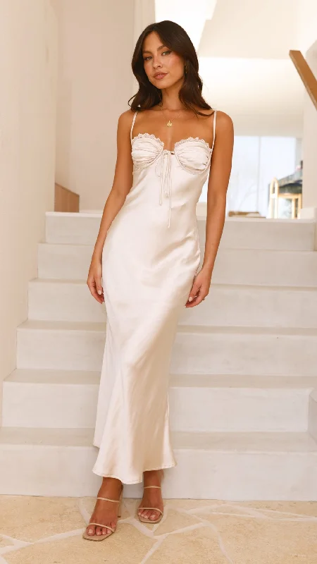 Saskia Maxi Dress - Champagne