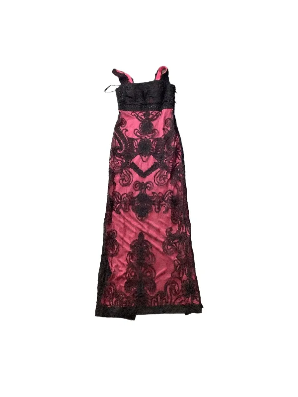 Black & Pink Dress Party Long Clothes Mentor, Size 6