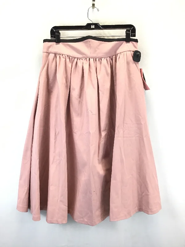 Skirt Maxi By New York And Co In Black & Pink, Size: 12