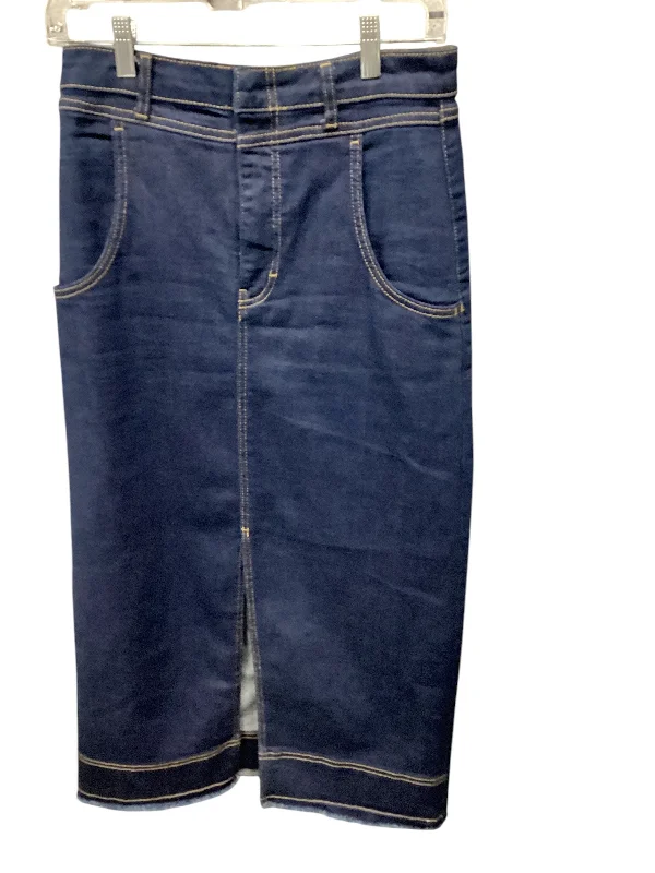 Skirt Maxi By Pilcro In Blue Denim, Size: 4