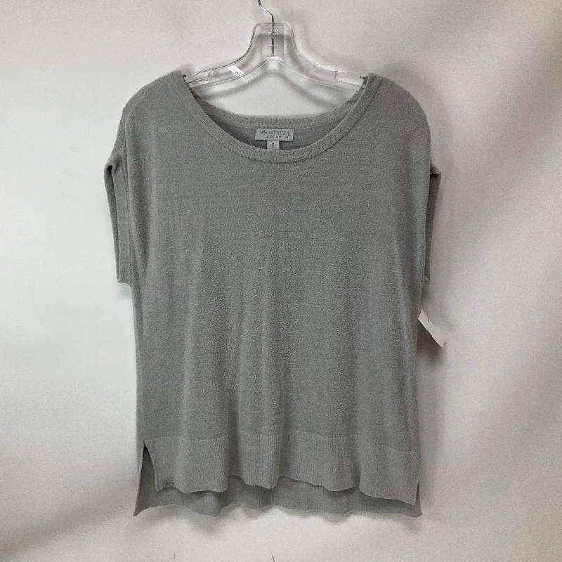 Top Short Sleeve By Barefoot Dreams In Grey, Size: M