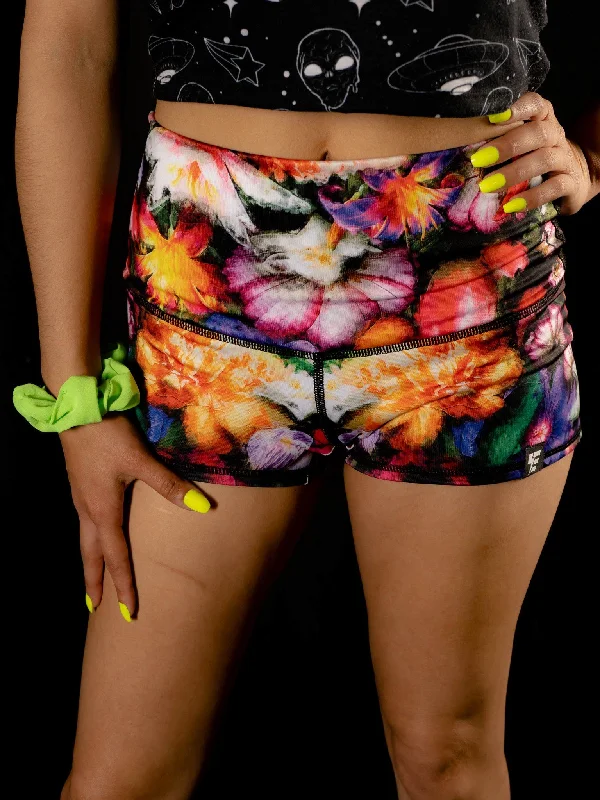 Sacred Bloom Yoga Shorts