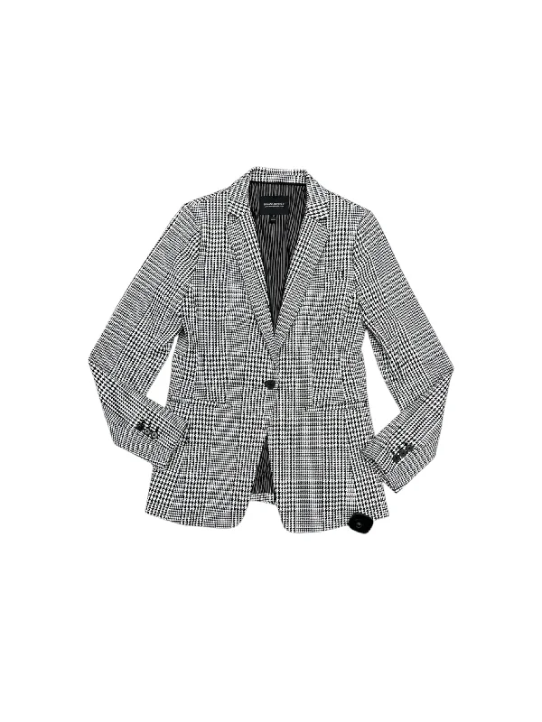 Blazer By Banana Republic In Black & White, Size: 4