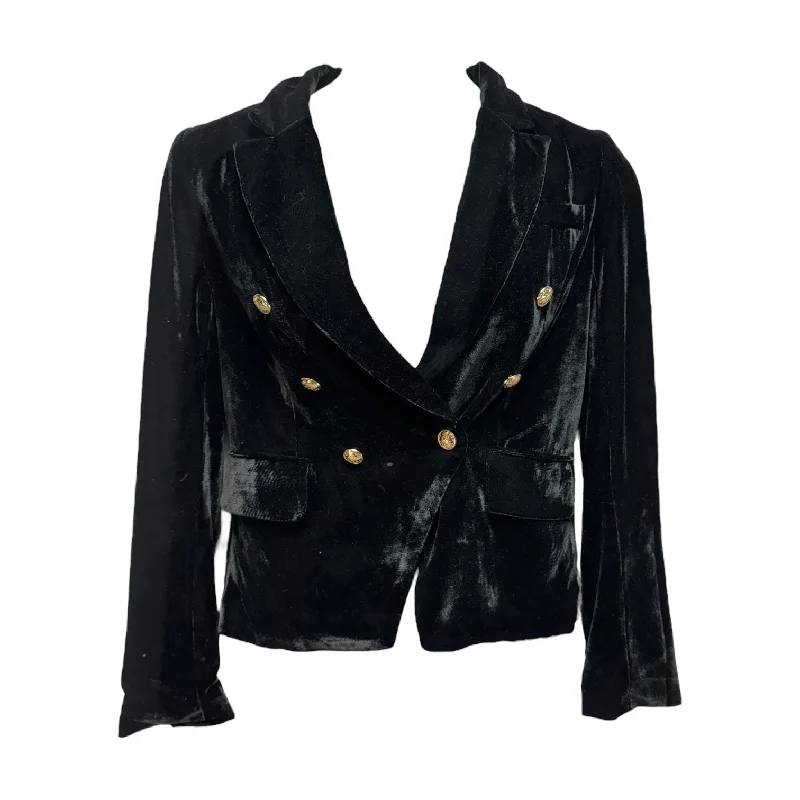 Velvet Blazer By Rachel Zoe In Black, Size: M