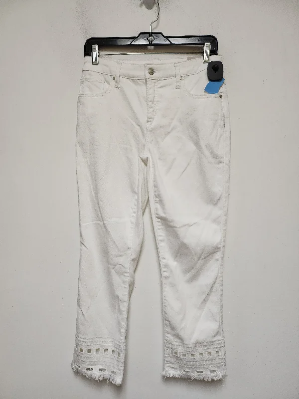 Jeans Cropped By Chicos In White, Size: 2