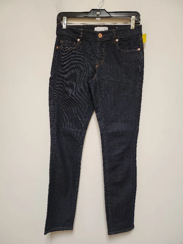 Jeans Skinny By Loft In Blue Denim, Size: 0