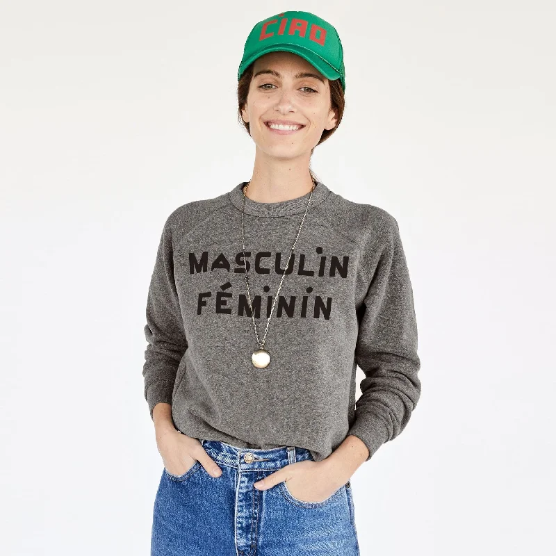 "Masculin Féminin" Sweatshirt (Grey)