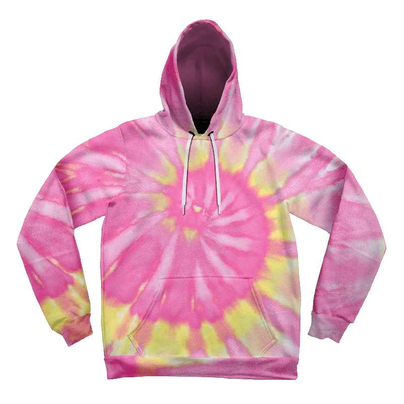 Neon Pink Tie-Dye Unisex Hoodie