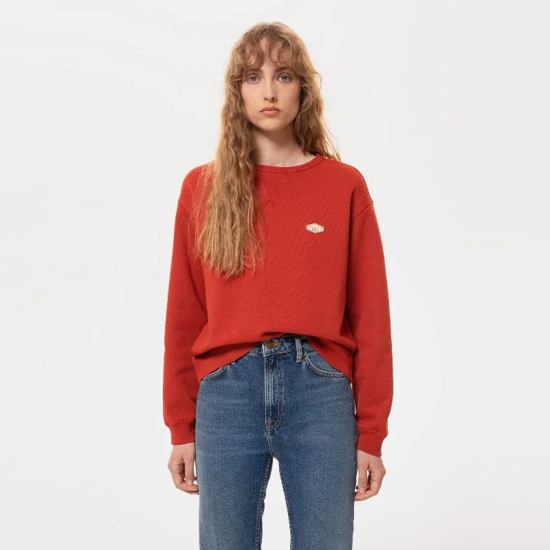 Oda Badge Sweatshirt (Rosso)