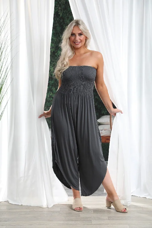 Parachute Jumpsuit Charcoal