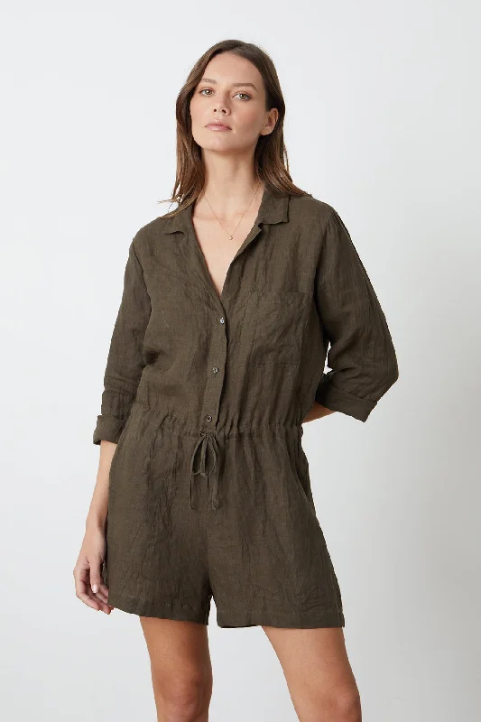 RUTH LINEN ROMPER