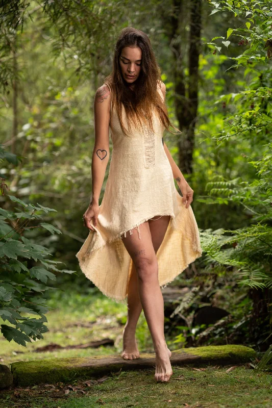 Anita Boho Dress - Cream