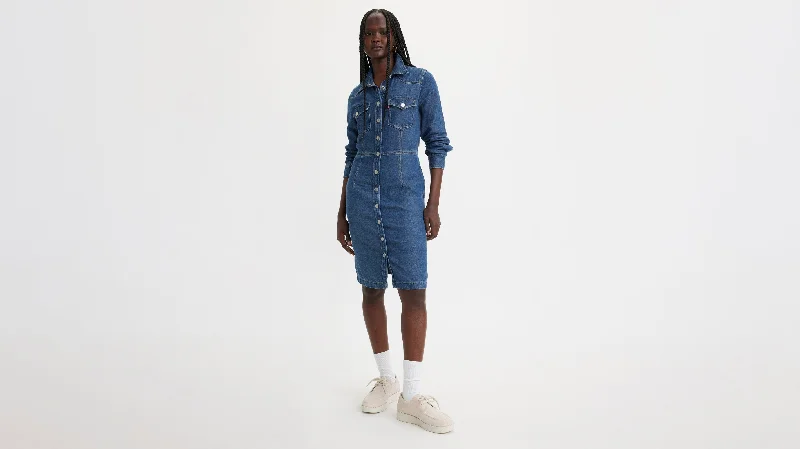 Levi's® Women's Otto Western Mini Denim Dress