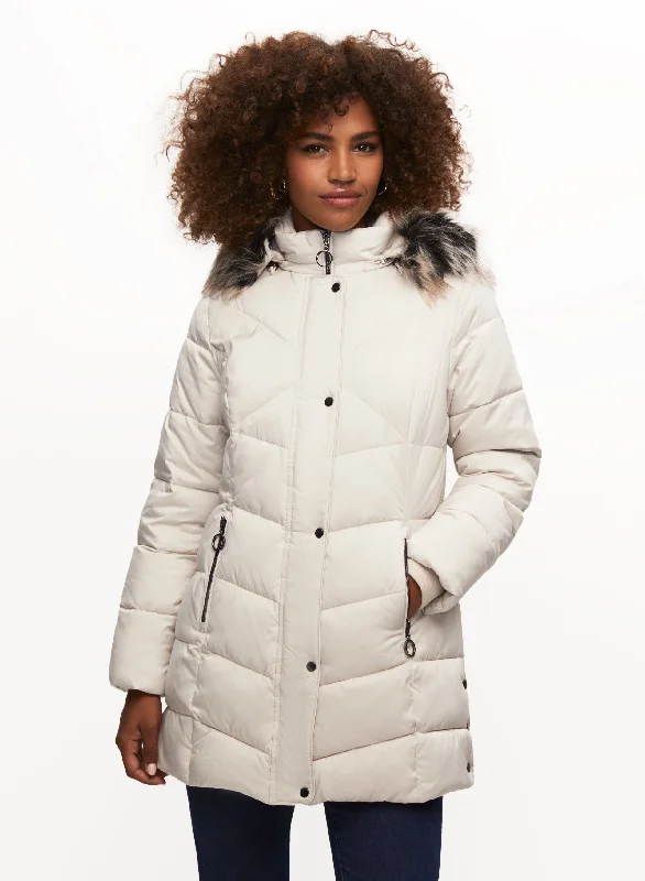 Quilted Vegan Down Coat