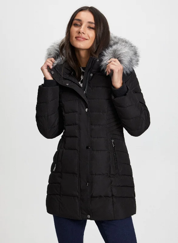 Vegan Down Quilted Coat